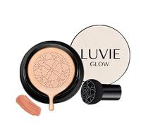 Glow Cushion Foundation, Air Cushion CC Cream & Full Coverage Makeup, Moisturizing Long-Lasting, Brightens and Evens Skin Tone, Refreshing Cream for All Skin Types (Brunet Brown)