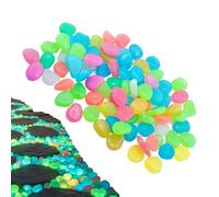 Glow Dark Garden Stones - Luminouss Pebbles, 2cm Artificial Landscape Rocks | Walkway Sidewalk Stepping Stone Path Decorative Gravel for Fish Tank Aquarium Landscaping Patio