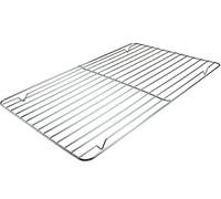 Glow Deluxe Cooling Rack - Professional Grade Large 44cmx33cm Chrome Wire Baking Stand to Cool Cakes Cookies Biscuits Bread Muffin (2 Pack 40x25cm)