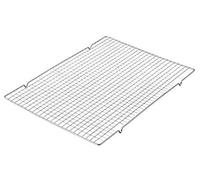 Glow Deluxe Cooling Rack - Single Professional Grade Large 44cmx33cm Chrome Wire Baking Stand to Cool Cakes Cookies Biscuits Bread Muffin - Safe Kitchen Chef Tool for Cooking Roasting Protect Surface