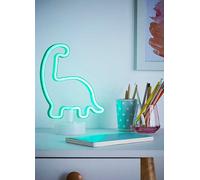 Glow Dinosaur Battery Operated LED Neon Table Light In Green Finish