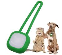 Glow Dog Collar Pendant - Battery Powered Silicone LED Dog Light | Multifunctional Night Safety Light for Dog Clothes, School Bags, Backpacks, Glowing Pet Pendant for Evening Walks