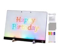 Glow Doodle Tablet - 30cm LED, Note Board, 7 Color Light Writing Pad,long Lasting,modern Design | Creative Drawing Tool For Children Home School Classroom Nursery Kindergarten Use Durable