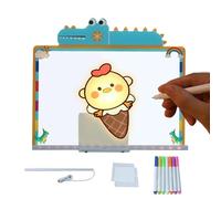 Glow Drawing Board - Luminous Doodle Pad for Creative Play | Light Up with Neon Colour Tracing Effect & Eye Friendly Illumination Features for Party Fun Learning Activity Home Use