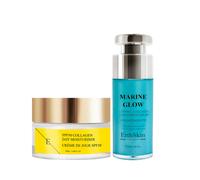 Glow Duo: Marine Vitamin C Serum 30ml + SPF 50 Collagen Cream 50ml Erth Skin London White One Size