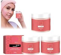 Glow Exfoliator, Exfoliating Sugar Scrub - Face Scrub, Sugar Facial Scrub for Smoother Skin, Gently Exfoliates & Moisturizer, Rejuvenate the Skin, Revitalizing Exfoliating Body Scrub, 100g (3Pcs)