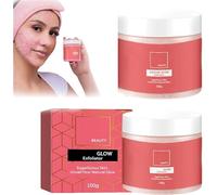Glow Exfoliator, Exfoliating Sugar Scrub - Face Scrub, Sugar Facial Scrub for Smoother Skin, Gently Exfoliates & Moisturizer, Rejuvenate the Skin, Revitalizing Exfoliating Body Scrub, 100g (2Pcs)