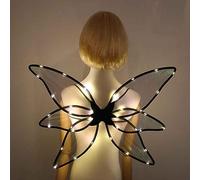 Glow Fairy Wings | LED Wings Light up ,Fairy Godmother Costume Halloween, Lights Cosplay for Halloween Cosplay Holiday Party, Kids Butterfly