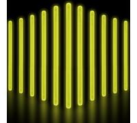 Glow Fever Bulk Glow In The Dark 50ct 10'' Jumbo Glow Sticks, for Party Supplies Festivals Raves Birthday Wedding, Yellow