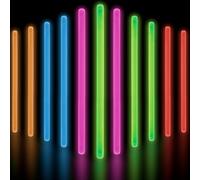 Glow Fever Glow Sticks Bulk - 10" Large Glow Sticks for Concert, Celebrations, & More - Neon Sticks Glow In The Dark Accessories & Party Favours Glowsticks 50 Pack by Party Dragon - Mixed