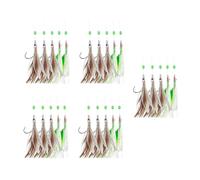 Glow Fishing Beads And High Carbon Hook Glow In Dark Baits Rigs With Silk String & Beads Designs Glowing Fishing Baits