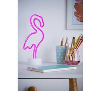 Glow Flamingo LED Neon Light White