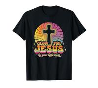 Glow for Jesus Tshirt Christian Faith Lion God Christianity T-Shirt