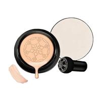 Glow Foundation Cushion Concealer,Mushroom Head Air Cushion CC Cream,BB Cream Face Makeup Foundation,Even Skin Tone,Moisturizing Concealer Brighten,for All Skin Types (Warm Tone)