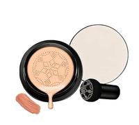 Glow Foundation Cushion Concealer,Mushroom Head Air Cushion CC Cream,BB Cream Face Makeup Foundation,Even Skin Tone,Moisturizing Concealer Brighten,for All Skin Types (Brown)