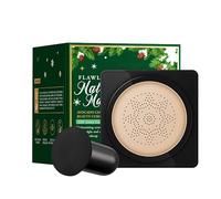 Glow Foundation Cushion, Mushroom Head Air Cushion, BB Cream Face Makeup Foundation, Long-Lasting Makeup, Moisturizes Smooth Brighten Skin, Even Skin Tone, Light Texture (Ivory)