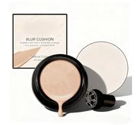Glow Foundation Cushion, Mushroom Head Air Cushion CC Cream, BB Cream Face Makeup Foundation, Moisturizing Concealer Brighten Long-Lasting for All Skin Types (Natural)