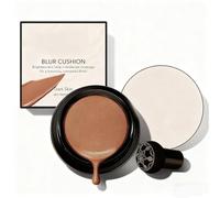 Glow Foundation Cushion, Mushroom Head Air Cushion CC Cream, BB Cream Face Makeup Foundation, Moisturizing Concealer Brighten Long-Lasting for All Skin Types (Deep Skin)
