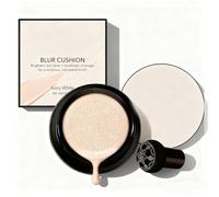 Glow Foundation Cushion, Mushroom Head Air Cushion CC Cream, BB Cream Face Makeup Foundation, Moisturizing Concealer Brighten Long-Lasting for All Skin Types (Ivory)