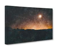 Glow from the Sky Canvas Print | Gallery Wrapped 30mm Frame Wall Art | 30x20 inches | Ready to Hang | Modern Picture | Living Room Bedroom Lounge Office