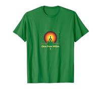 Glow from Within: Spiritual Meditation Yoga T-Shirt, Men, Kelly Green, XXL