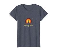 Glow from Within: Spiritual Meditation Yoga T-Shirt, Women, Heather Blue, XXL