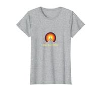Glow from Within: Spiritual Meditation Yoga T-Shirt, Women, Heather Grey, S
