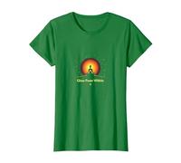 Glow from Within: Spiritual Meditation Yoga T-Shirt, Women, Kelly Green, S