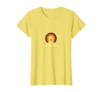 Glow from Within: Spiritual Meditation Yoga T-Shirt, Women, Lemon, M