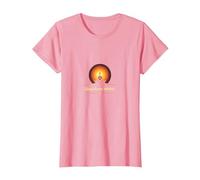 Glow from Within: Spiritual Meditation Yoga T-Shirt, Women, Pink, XXL