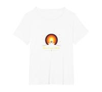 Glow from Within: Spiritual Meditation Yoga T-Shirt, Women's Plus, White, 3X
