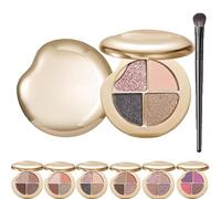 Glow Gallery Highlighting Eye & Cheek Palett, 4-in-1 Starry Sky Eyeshadow Palette, Makeup for Shading, Highlighting & Defining the Face, Blends Easily, All-Day Wear (#03)