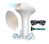 Laser Hair Removal Device for Women & Men | Contains Ice Cooling Technology | Compact | At-Home Full-Body Hair Laser Removal Treatment | Nearly Painless