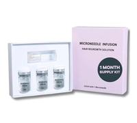 Glow Hair Regrowth System, Micro Infusion Hair Growth Kit - 0.25MM 24K Gold Scalp Stamp With Peptide Serum - Hydrating, Fuller Hair Kit For Hair Loss,Thinning Hair,Strengthen Root - 1 Month Supply