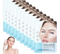 Glow Haven Eye Mask, 5 Pairs Collagen Eye Mask for Puffy Eyes and Dark Circles, Glow Haven Eye Masks with Bio-Collagen, Peptide Complex and Vitamin C, Peptide Eye Patches (10 Pairs)