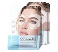 Glow Haven Eye Mask, Collagen Eye Patches, 5 Pairs Revive Under Eye Patches for Puffy Eyes and Dark Circles, Brighten Tired Masks for Firms, Brightens, Energises (5 Pairs)
