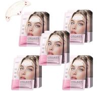 Glow Haven Forehead Wrinkle Patches, Hydrating Collagen Lotion Forehead Patches, Smooth Moisturising Forehead Patches, Collagen And Vitamin E - With Peptide Collagen Hyaluronic Acid 10% (5Pc)