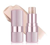 Glow Highlighter Makeup Stick,Face Highlighter Contour Stick,Waterproof Glitter Cream Highli/ghter,Shimmer Highlig/hter Stick Makeup Balm for Face and Body,Natural Glow&Luminous Mak/eup Sti/ck(02)