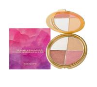 Glow Highlighting Eye & Cheek Palette - Metallic Shimmer Ch yeshadow Blush Palette - Multi-Purpose Makeup Palettes Contour Kit - 4-In-1 Highlight Shades Makeup for All Skin Types