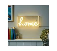 Glow Home Neon Light Box Table Lamp BHS Lighting White One Size