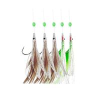 Glow In Dark Fishing Rigs With Silk String Designs String And Glow Beads & High Carbon Hook Baits Glowing Fishing Baits