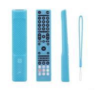 Glow in Dark Remote Case for Hisense ERF3 Series Blue(Luminous Blue) | Soft stretchable material, dust-proof design, scratch resistant, easy to clean, compatible with ERF3E80H