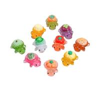 Glow-in dark Resin Toy Cute Turtle Glow Doll For Desktop/car Mini Decoration Accessories Toy For Display Potted Stuff Bulk,Tiny Night Aquarium Accessories Bulk Garden Fairy tiny turtles Animal