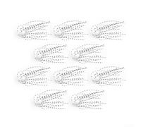 Glow in Dark Soft Bait with Whiskers, 10 Pack Floating Sea Urchin Lures for Bass Fishing, Fuzzy Dice Baits for Low Light, 14mm 18mm TPE(small white)