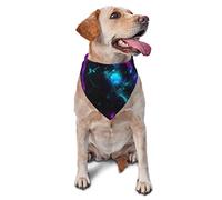 Glow in Dark Splatter Neon Spring Dog Bandanas Boy Bulk Puppy Kerchief Adjustable Soft Triangle Bibs Accessories for Small Medium Large Dogs Cats White