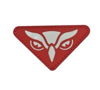 Glow in Dark Tactical Patch Eagle eye Military Morale Embroidered Patch Fastener Hook & Loop Emblem (Black)(Red)