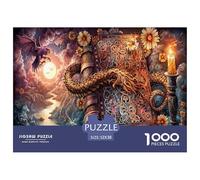 Glow in The Dark 1000 Piece Magic Puzzle - An Enchanting Jigsaw for Families, Adults & Kids. Reveals A Hidden Image at Night, Offering Double The Fun And Wonder.