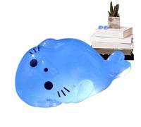Glow in the Dark Animals - Small Seal Ornament | Small Seal Night Glow Decoration | Sea Lion Resin Crafts | Seal Themed Party Favor Supplies