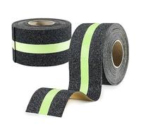 Glow in The Dark Anti Slip Tape - 10m x 5cm High Traction Non-Skid Stair Treads | Fluorescent Safety Grip Tape for Stairs, Steps, Ramps | Self-Adhesive Abrasive Tape for Indoor/Outdoor Use