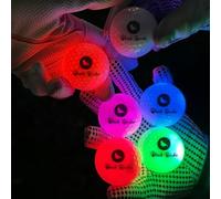 Glow in The Dark Balls 6-Pack LED Light Up Golf Balls Set - Fun Night Golf Gift for Men, and Women with 6 Vibrant Colors